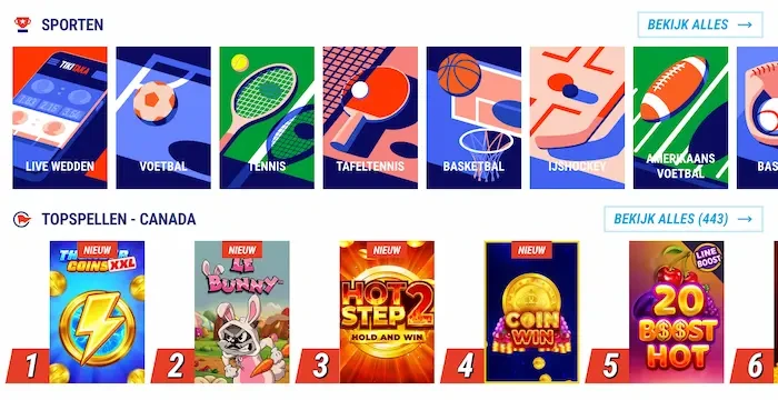 Tiki Taka Casino Nederland games